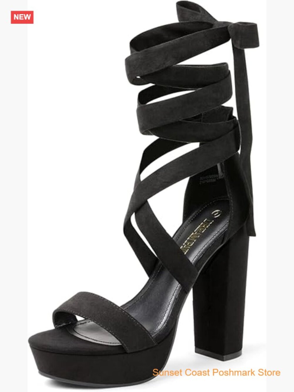Sexy Gladiator Open Toe Platform Heels Chunky Block Heel Dressy Pumps Sandals